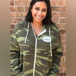 Chris Stapleton camo zip hoodie size large EUC